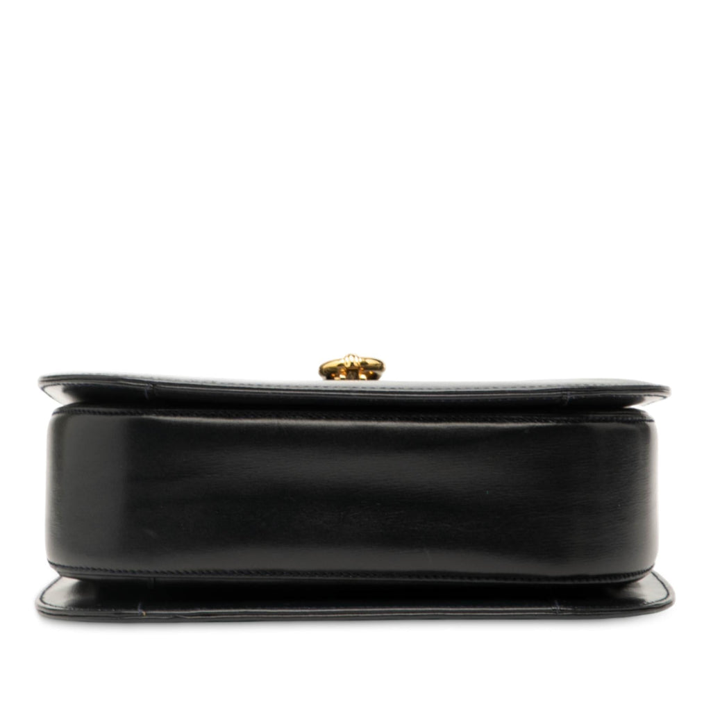 Gucci Leather Horsebit Top Handle Bag
