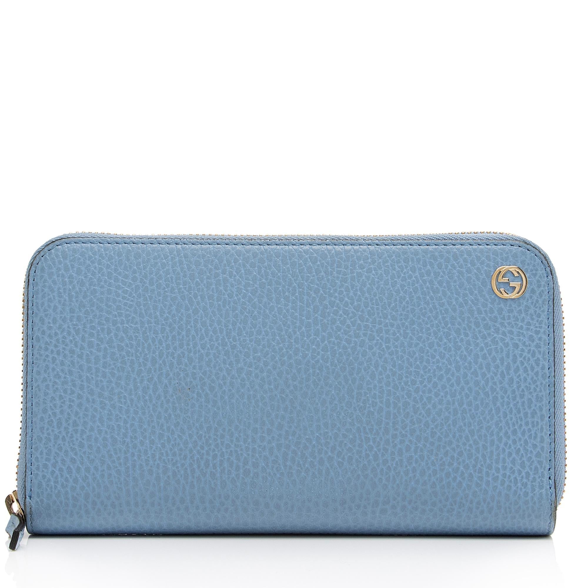 Gucci Leather Interlocking G Betty Zip Around Wallet (SHF-GqhcA2)