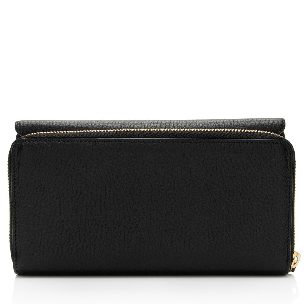 Gucci Leather Interlocking G Continental Wallet (SHF-6vJqS2)
