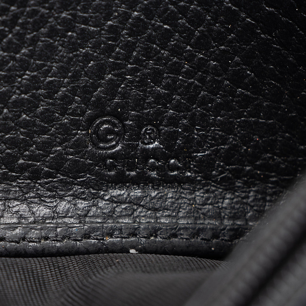 Gucci Leather Interlocking G Continental Wallet