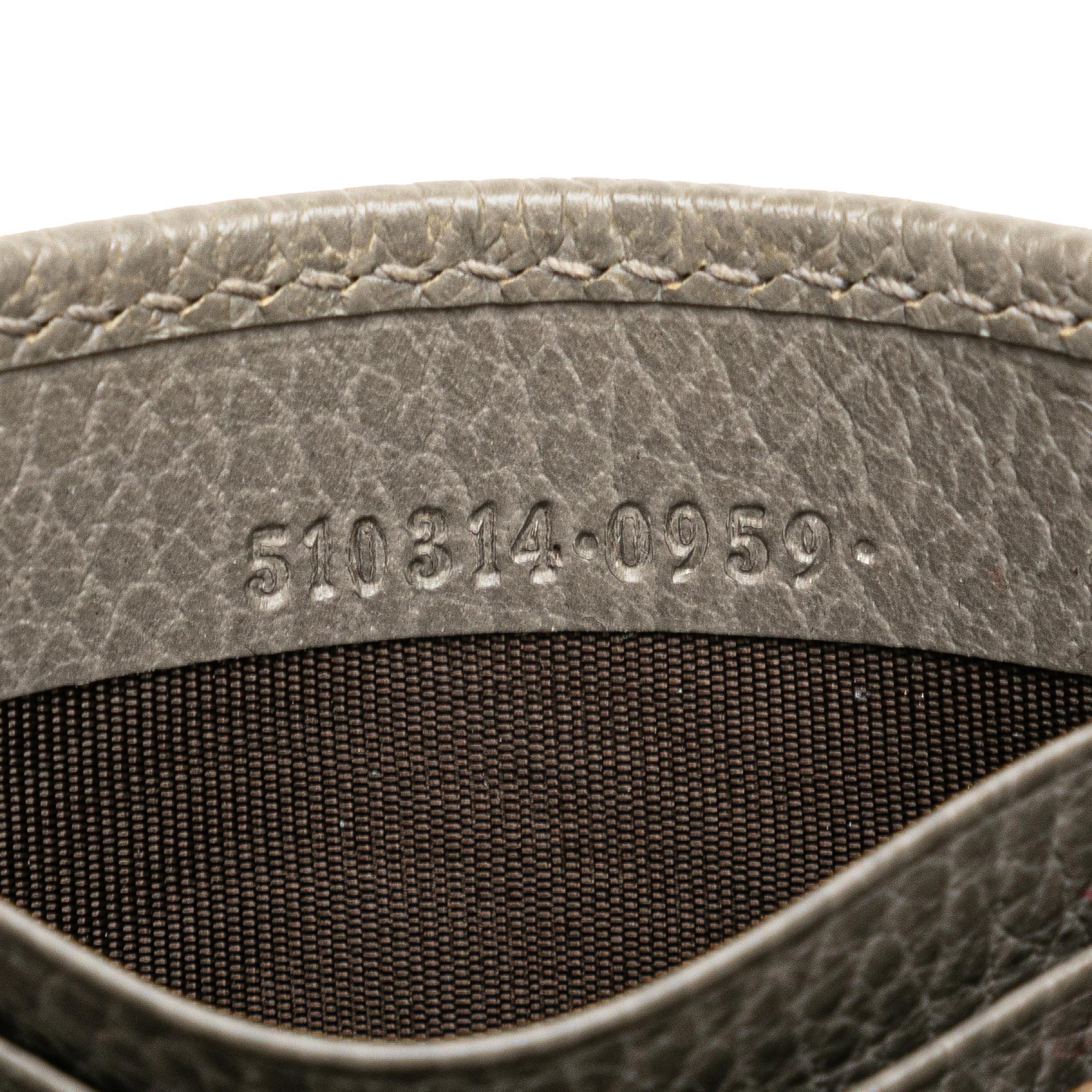 Gucci Leather Interlocking G Dollar Wallet on Chain