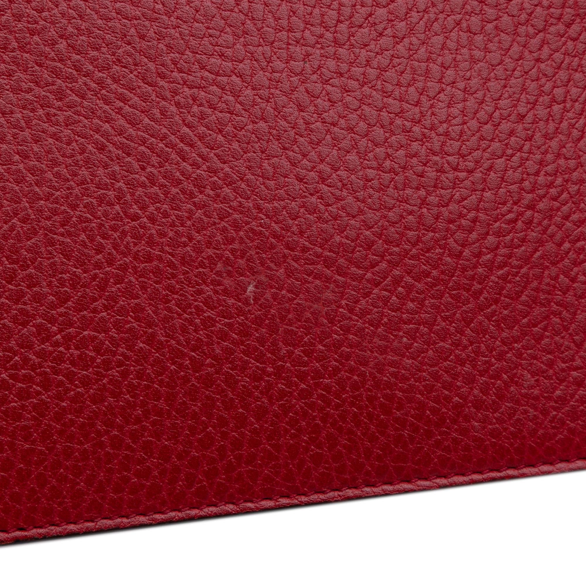 Gucci Leather Interlocking G Dollar Wallet on Chain