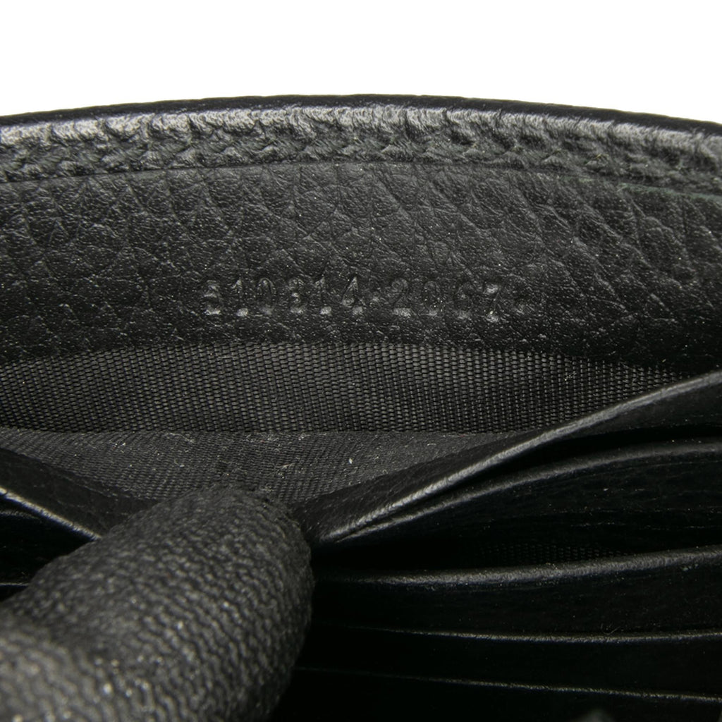 Gucci Leather Interlocking G Dollar Wallet on Chain