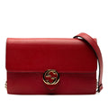 Gucci Leather Interlocking G Dollar Wallet on Chain