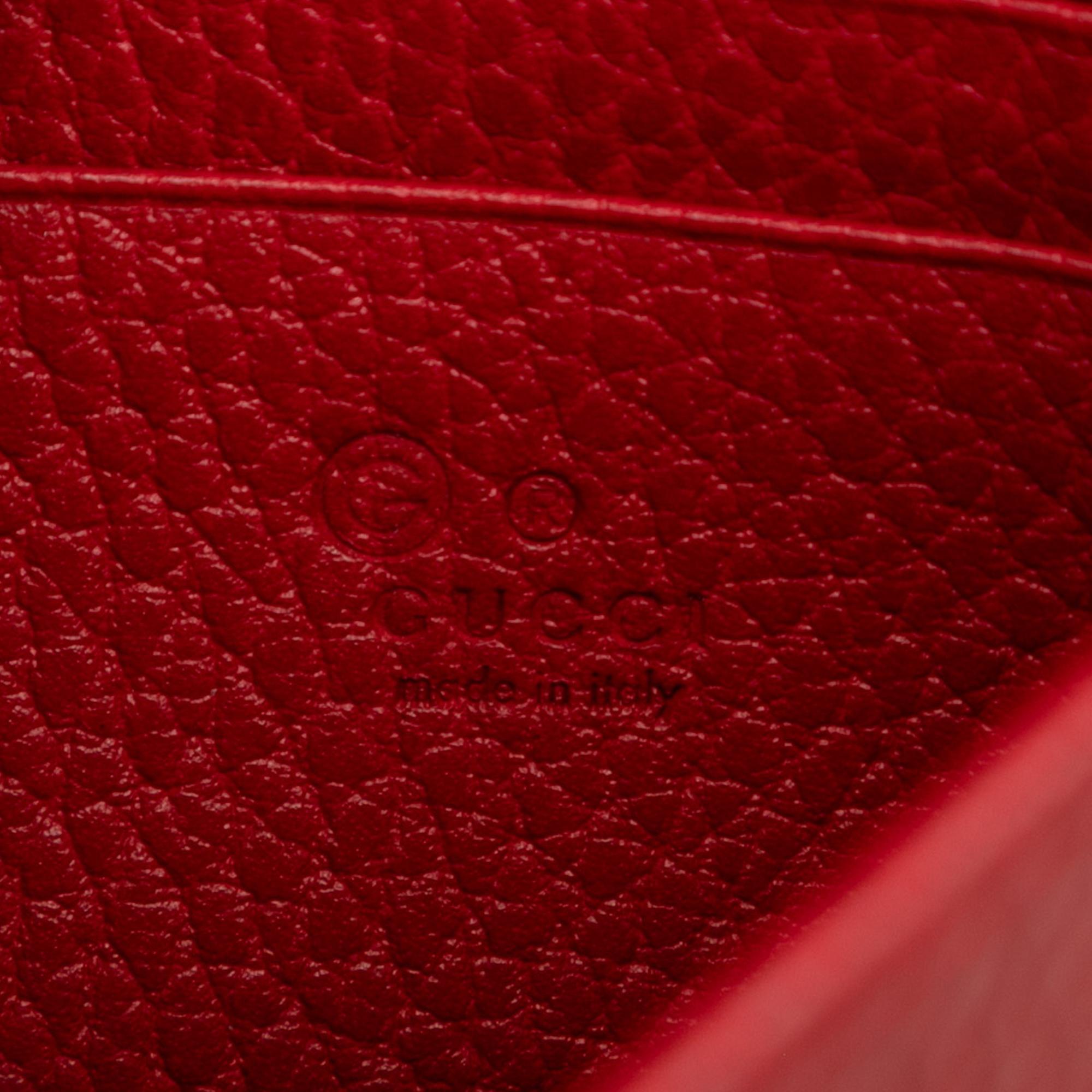 Gucci Leather Interlocking G Dollar Wallet on Chain