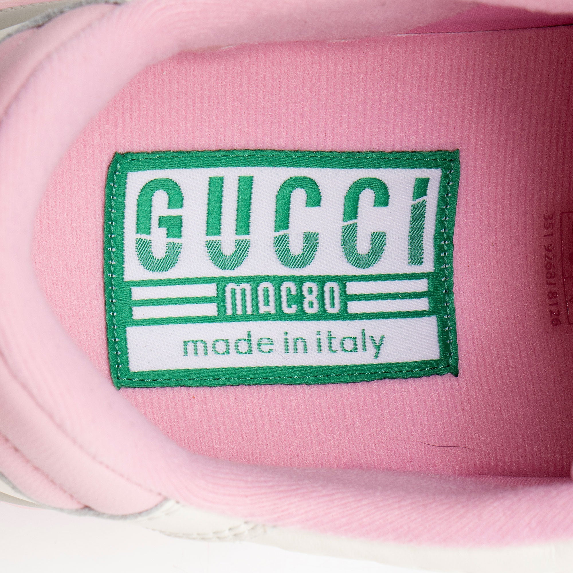 Gucci Leather Mac80 Sneakers - Size 8.5 / 38.5