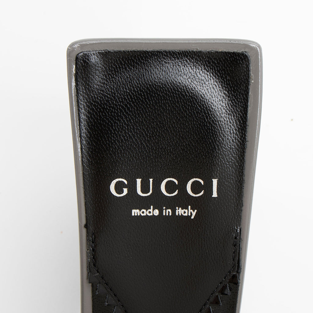 Gucci Leather Interlocking G Mallory Mules - Size 8 / 38