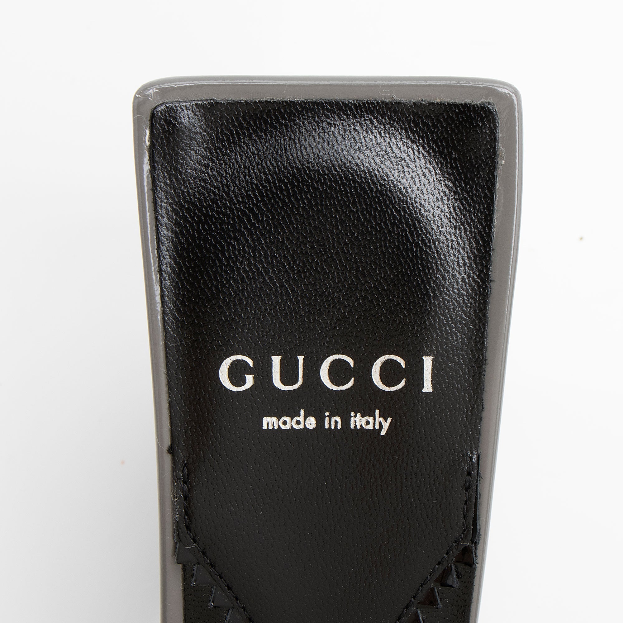 Gucci Leather Interlocking G Mallory Mules - Size 8 / 38