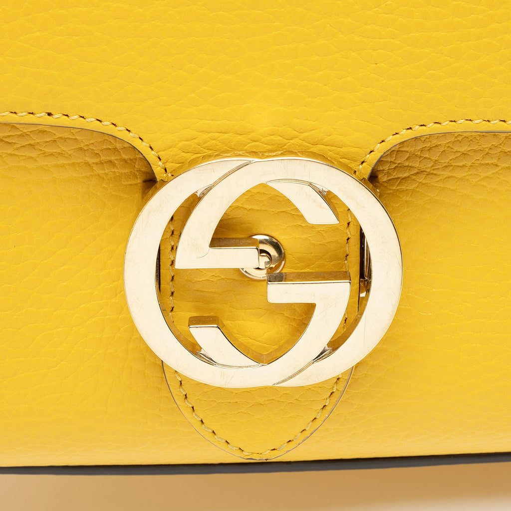 Gucci Leather Interlocking G Small Crossbody
