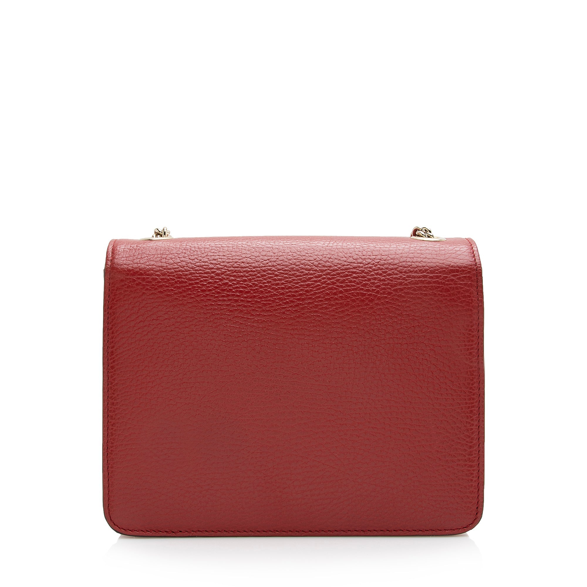 Gucci Leather Interlocking G Small Shoulder Bag (SHF-22434)