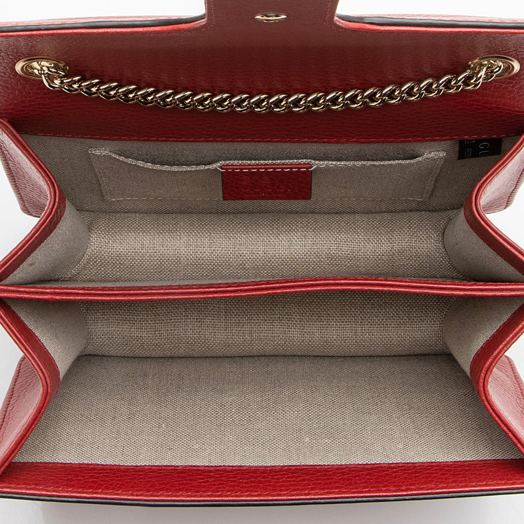 Gucci Leather Interlocking G Small Shoulder Bag (SHF-22434)