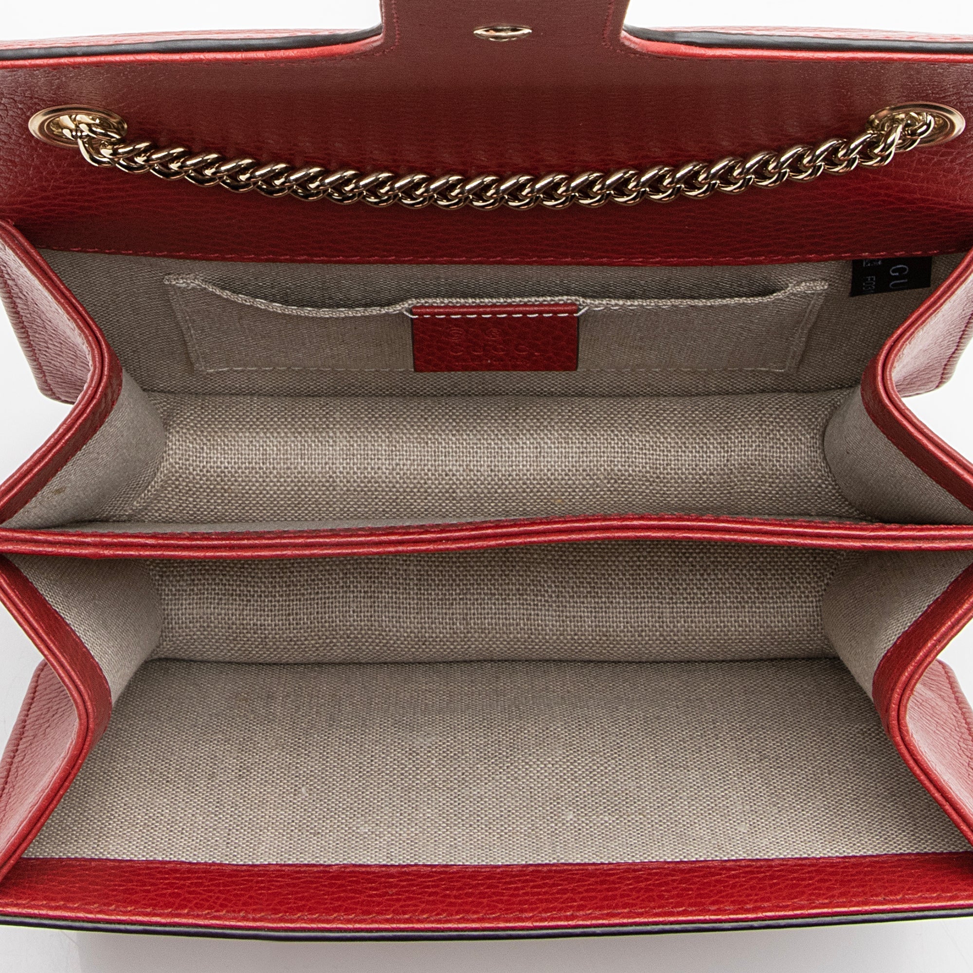 Gucci Leather Interlocking G Small Shoulder Bag (SHF-22434)