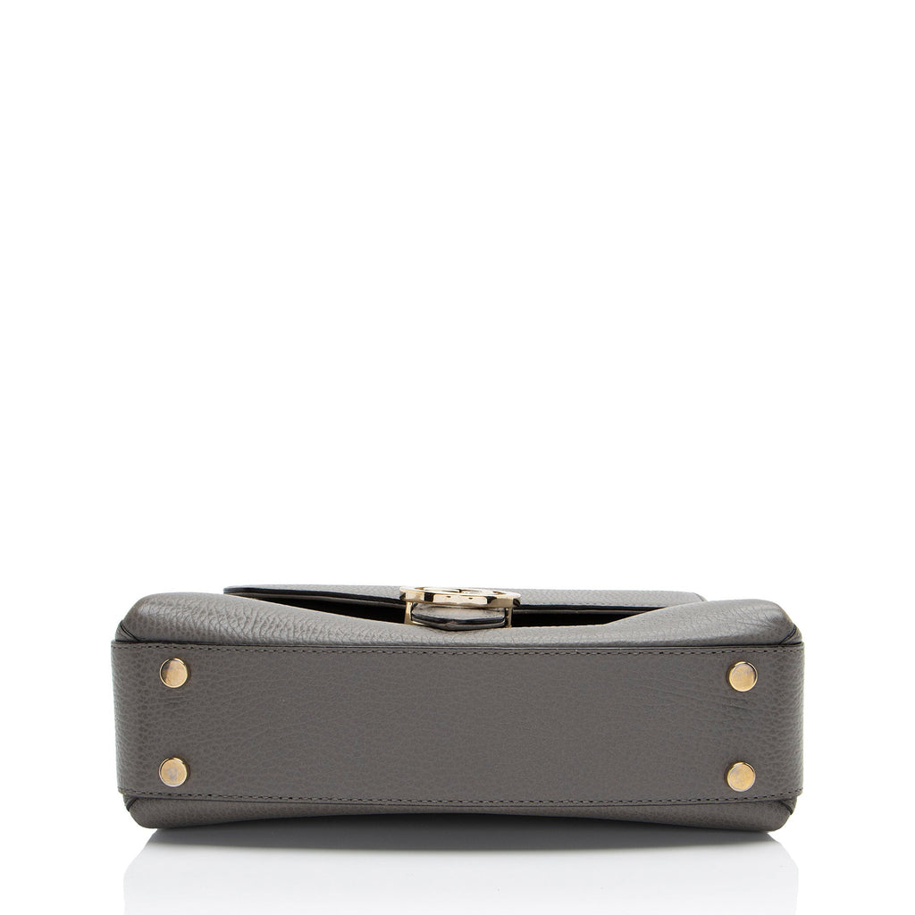 Gucci Leather Interlocking G Small Top Handle (SHF-ug7uku)