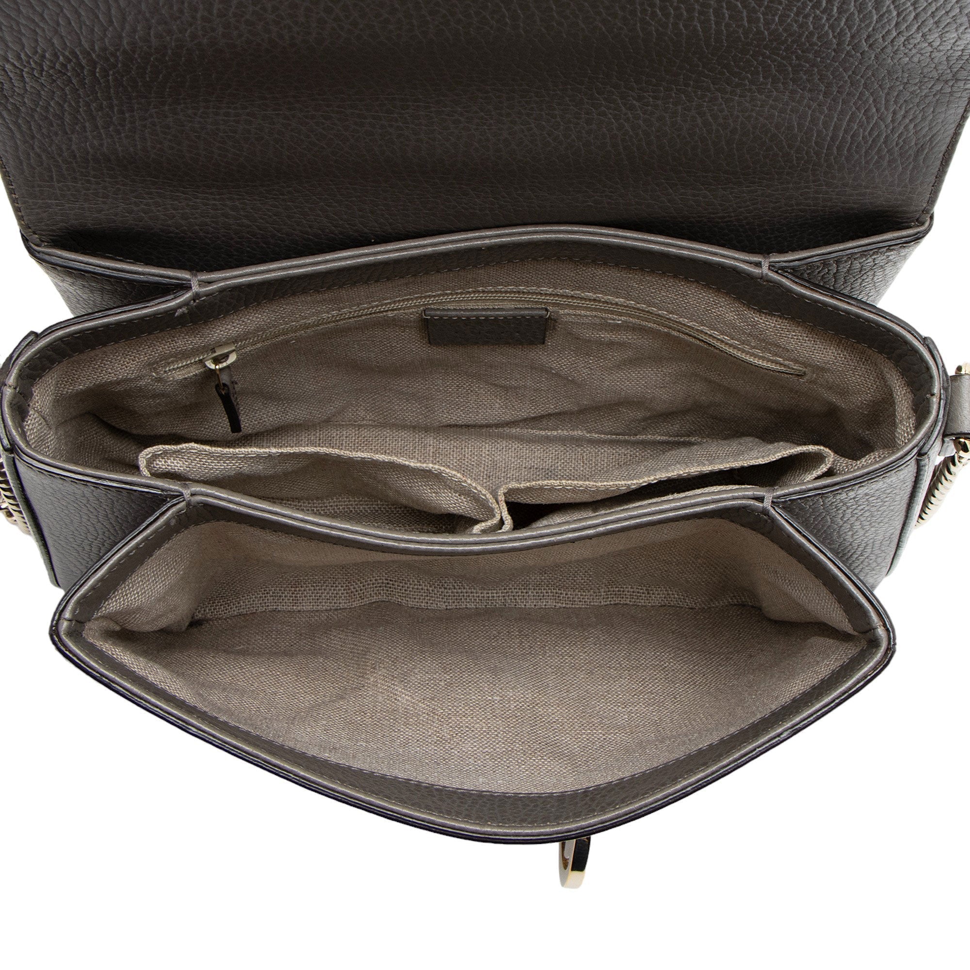 Gucci Leather Interlocking G Small Top Handle (SHF-ug7uku)