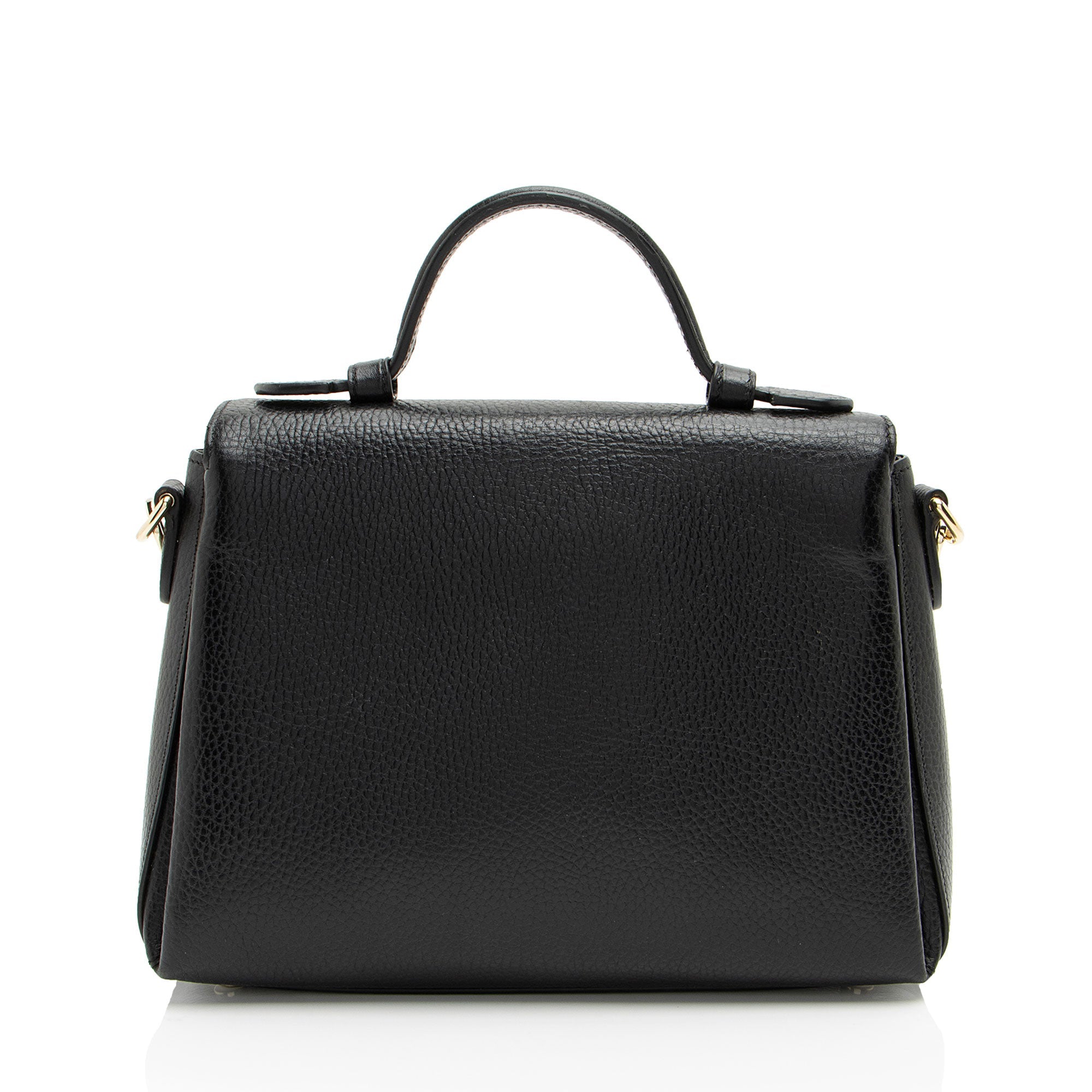 Gucci Leather Interlocking G Small Top Handle (SHF-WY9c47)