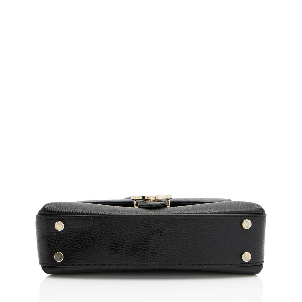 Gucci Leather Interlocking G Small Top Handle (SHF-WY9c47)