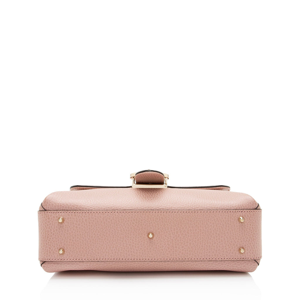 Gucci Leather Interlocking G Small Top Handle (SHF-WEVYEv)