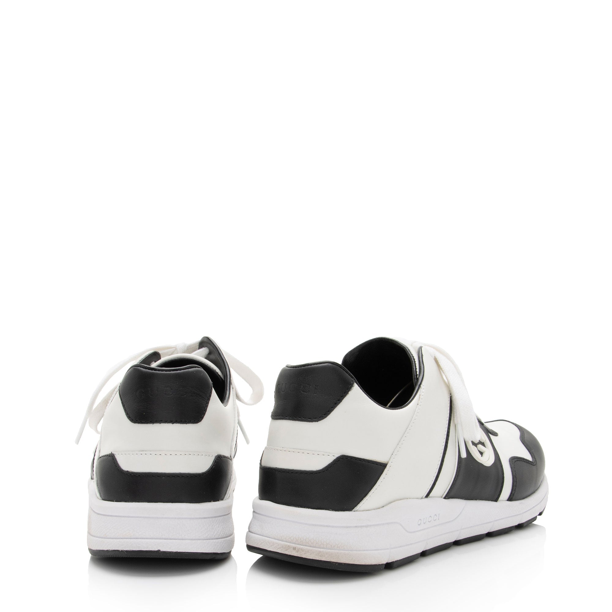 Gucci Leather Interlocking G Sneakers - Size 10 / 40 - FINAL SALE (SHF-j64B4Z)