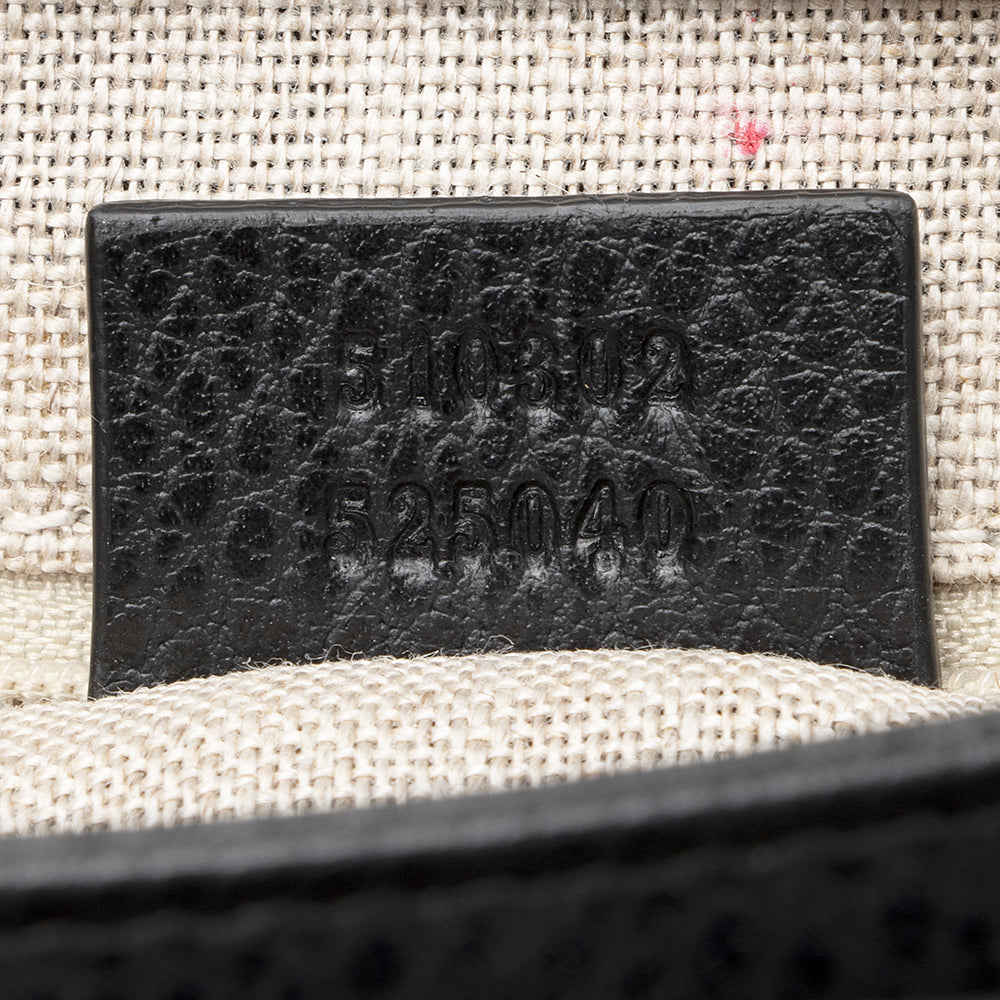 Gucci Leather Interlocking G Top Handle Shoulder Bag (SHF-22017)