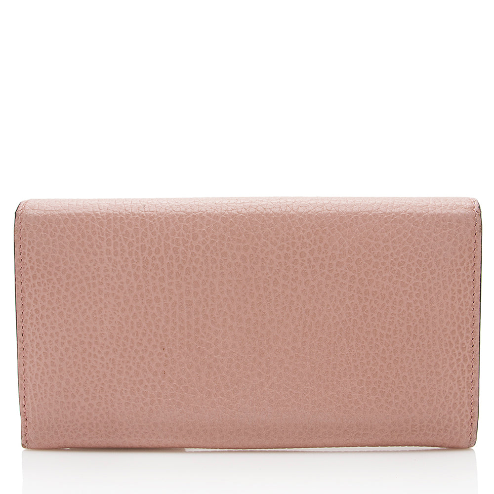 Gucci Leather Interlocking Gucci Long Wallet - FINAL SALE (SHF-18625)