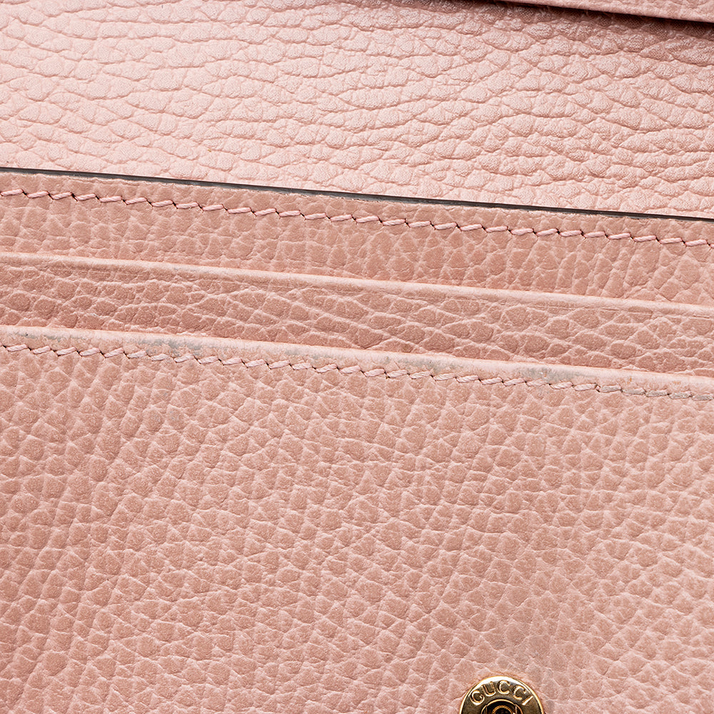 Gucci Leather Interlocking Gucci Long Wallet - FINAL SALE (SHF-18625)