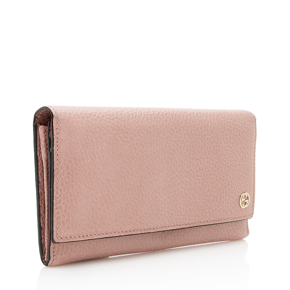 Gucci Leather Interlocking Gucci Long Wallet - FINAL SALE (SHF-18625)