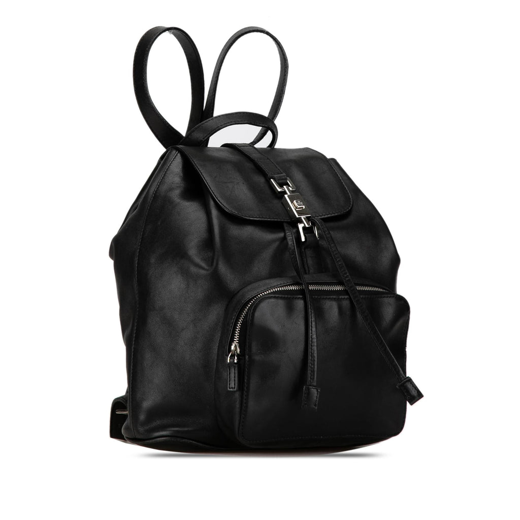 Gucci Leather Jackie Backpack (SHG-VVWUKO)