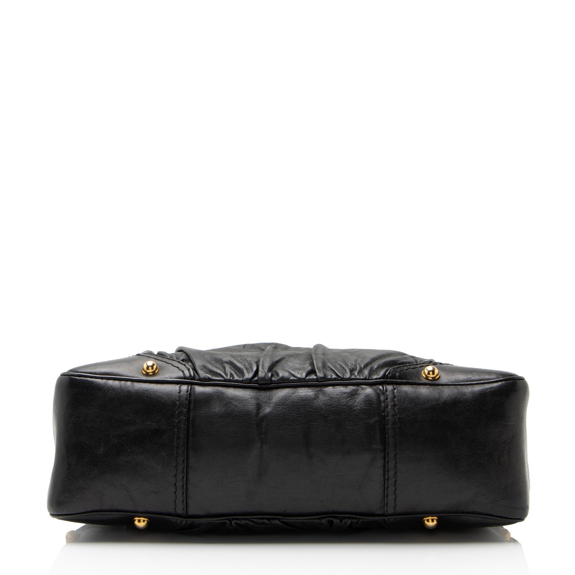 Gucci Leather Jockey Medium Hobo