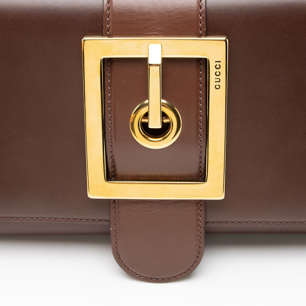 Gucci Leather Lady Buckle Clutch