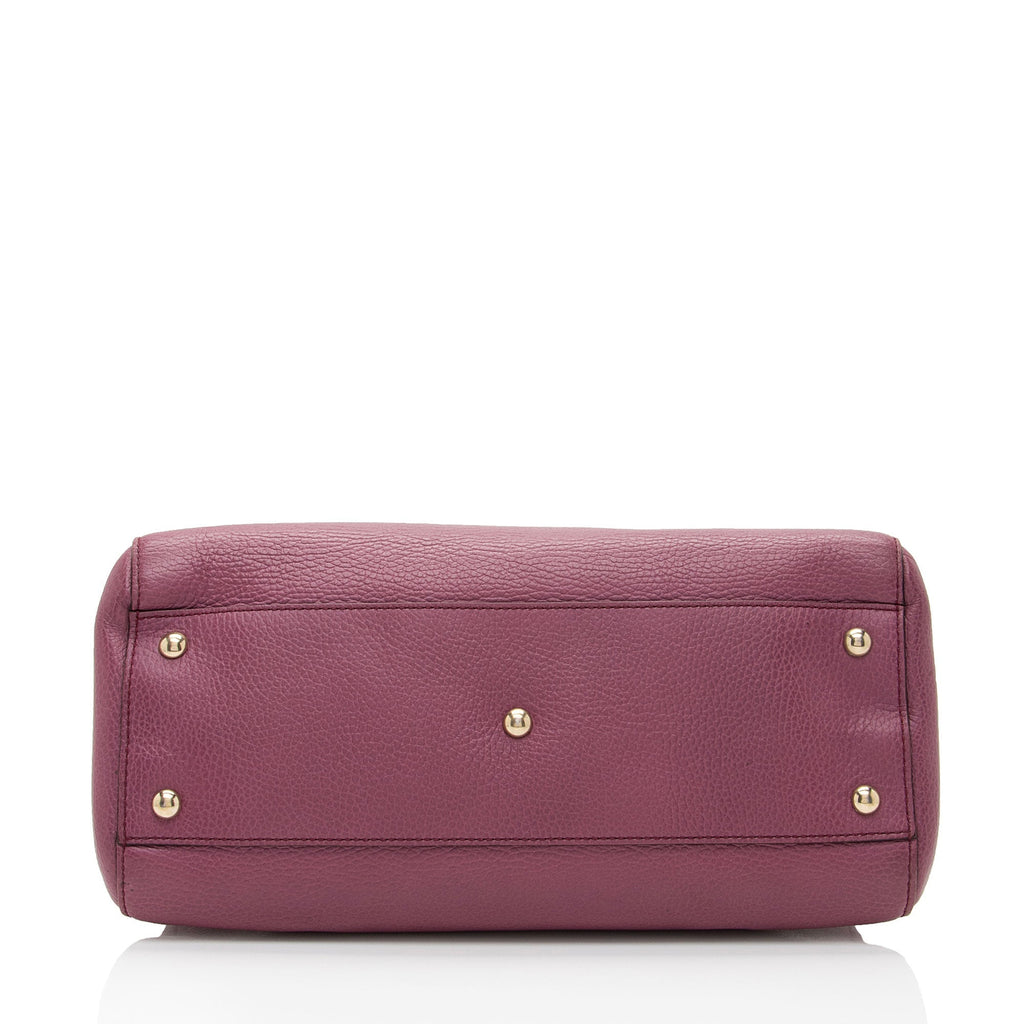 Gucci Leather Lady Dollar Satchel