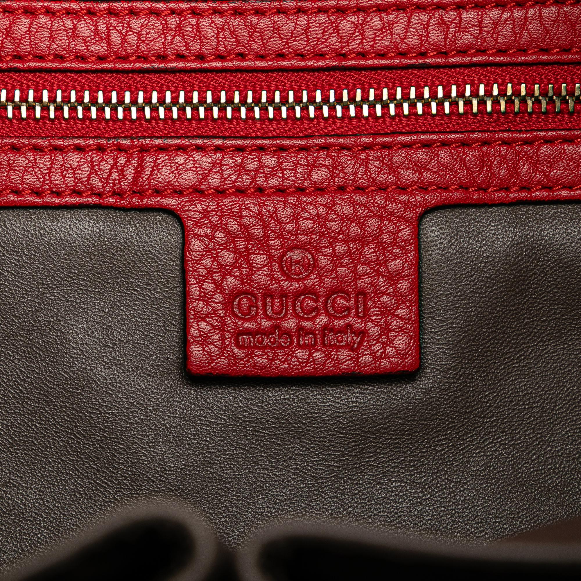 Gucci Leather Lady Tassel Bucket Bag (SHG-uZdZdK)