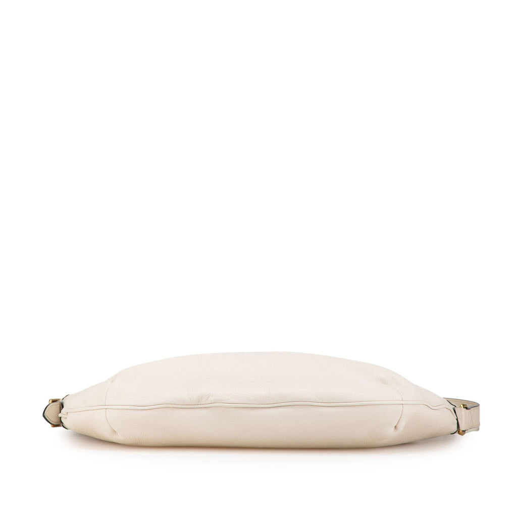 Gucci Leather Logo Half Moon Crossbody