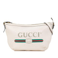 Gucci Leather Logo Half Moon Crossbody