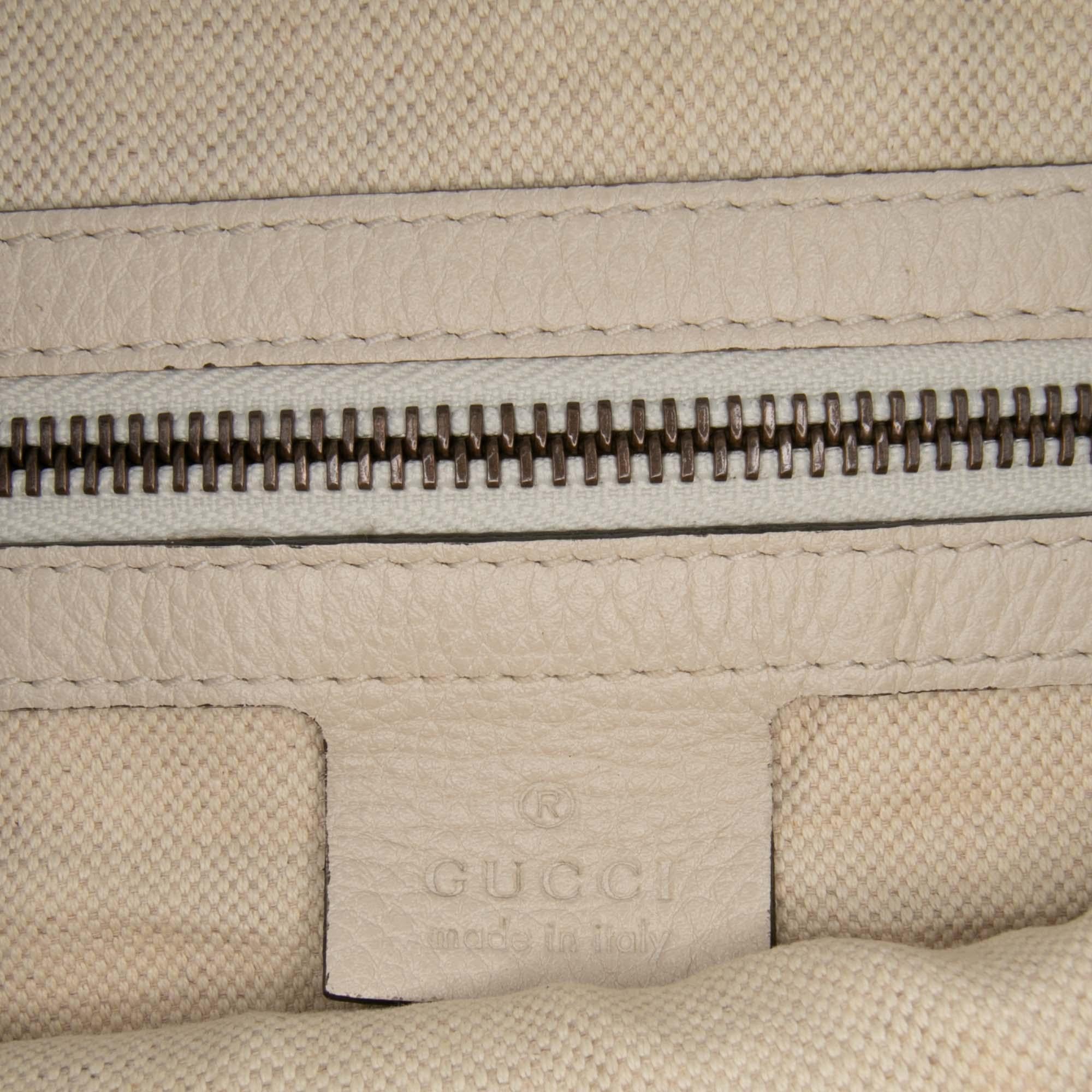Gucci Leather Logo Half Moon Crossbody
