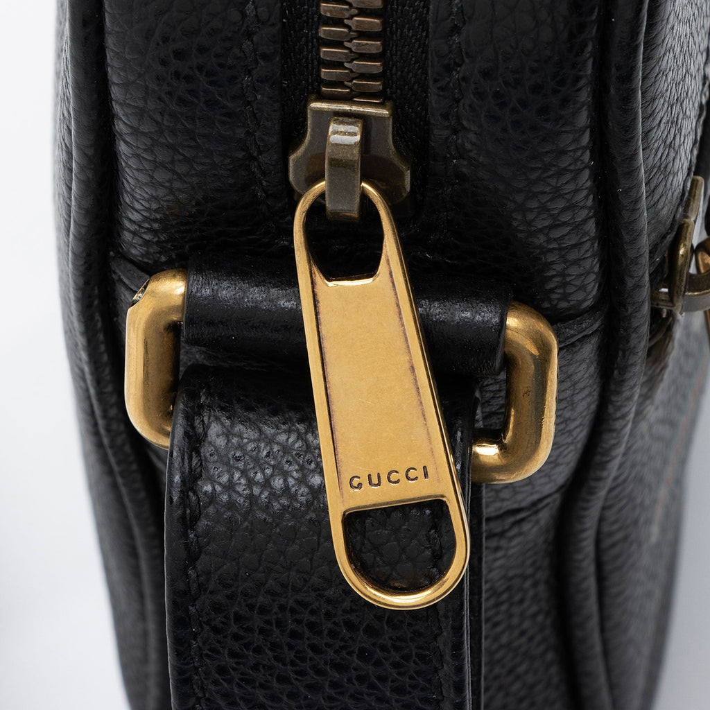 Gucci Leather Logo Mini Messenger Bag (SHF-P3Milm)