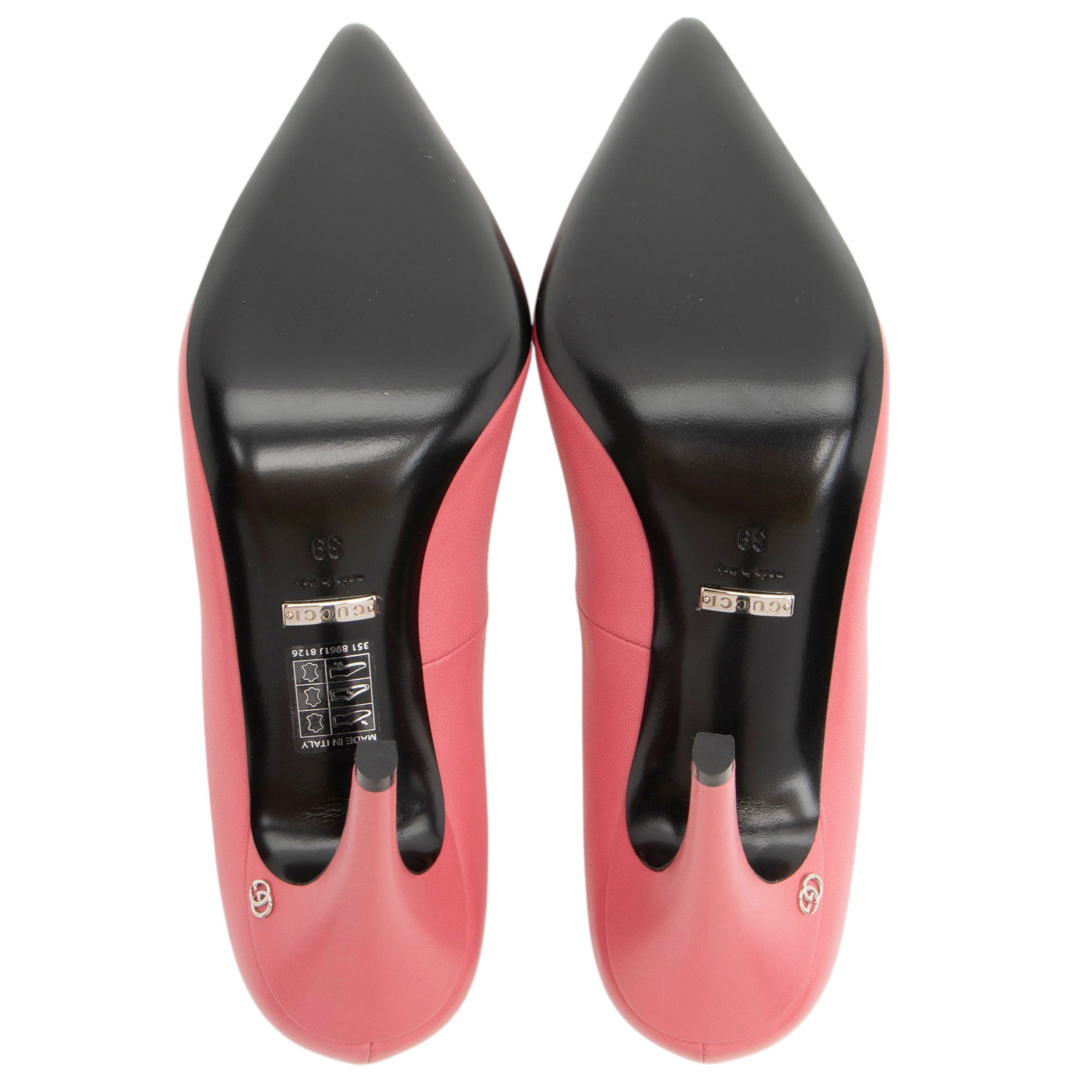 Gucci Leather Malaga Kid Anita Pumps - Size 9 / 39