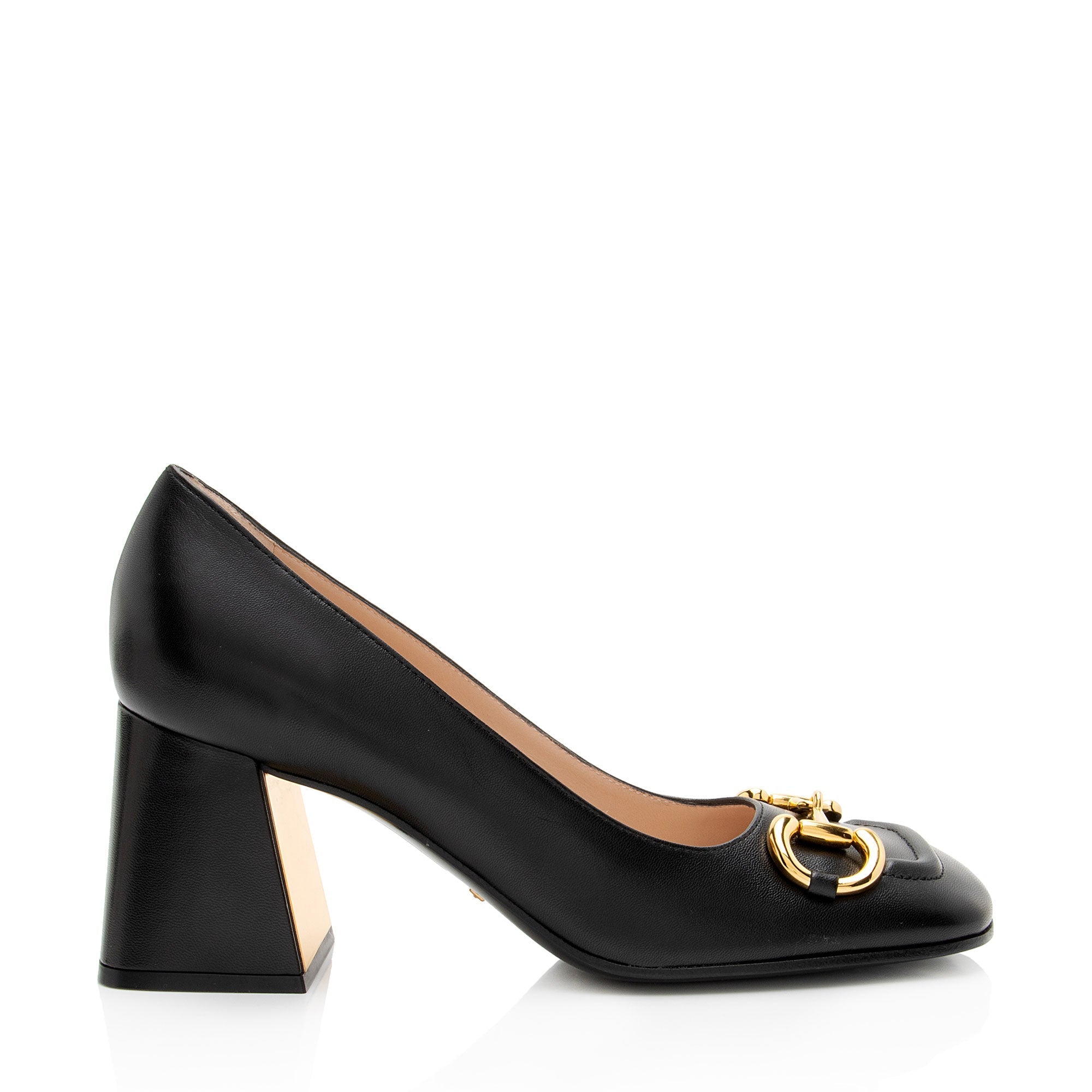 Gucci Leather Malaga Kid Horsebit Pumps - Size 9 / 39