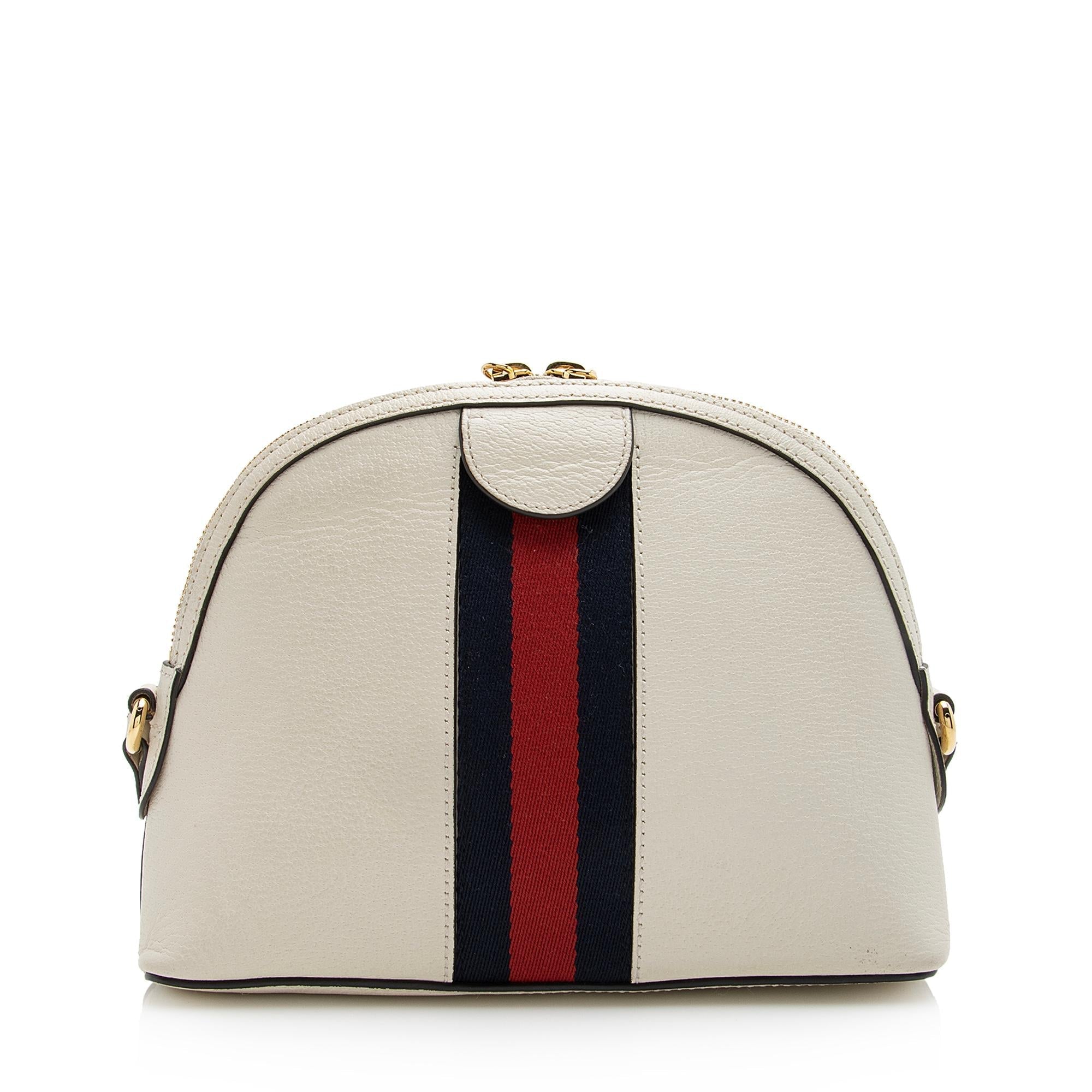 Gucci Leather Ophidia Dome Small Shoulder Bag