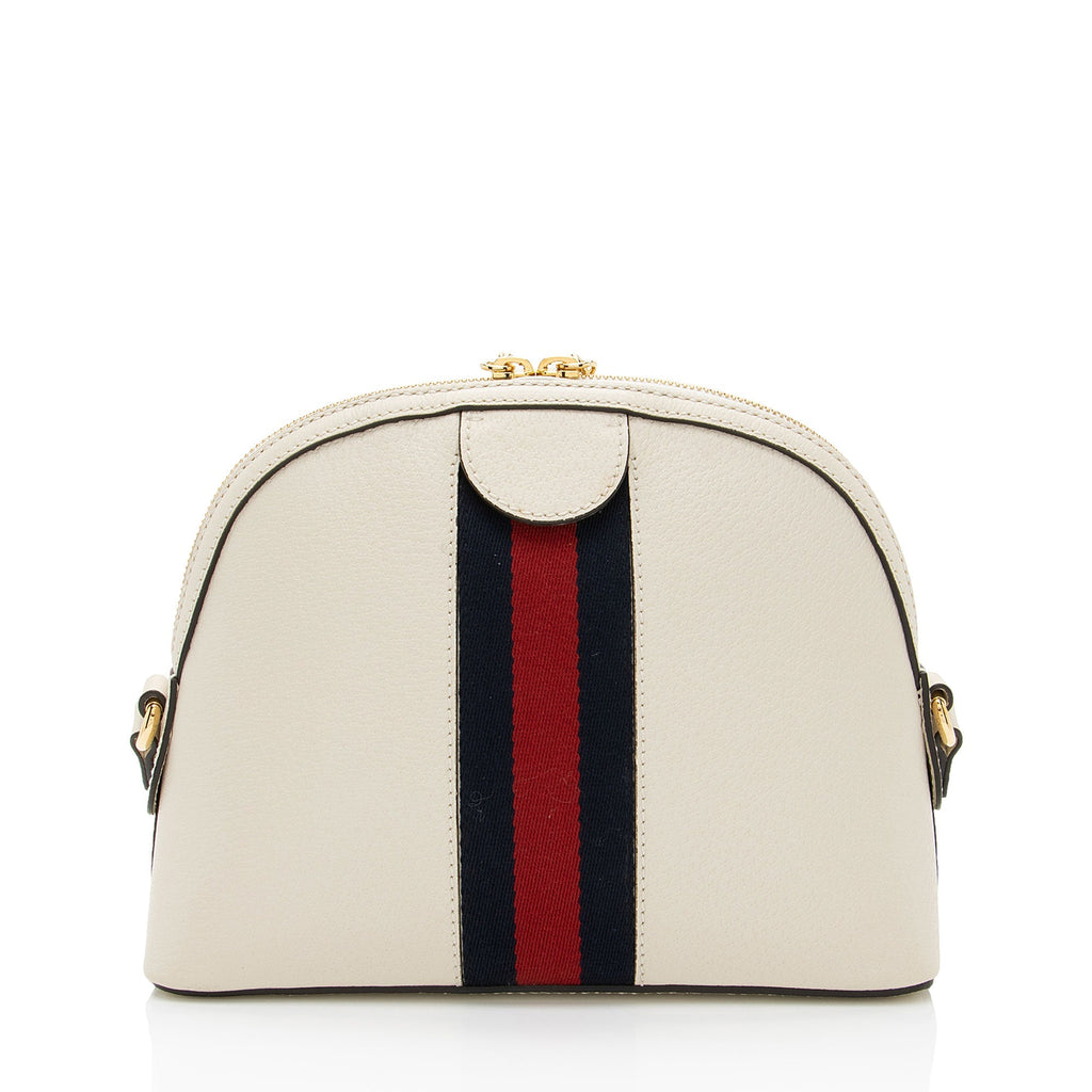 Gucci Leather Ophidia Dome Small Shoulder Bag