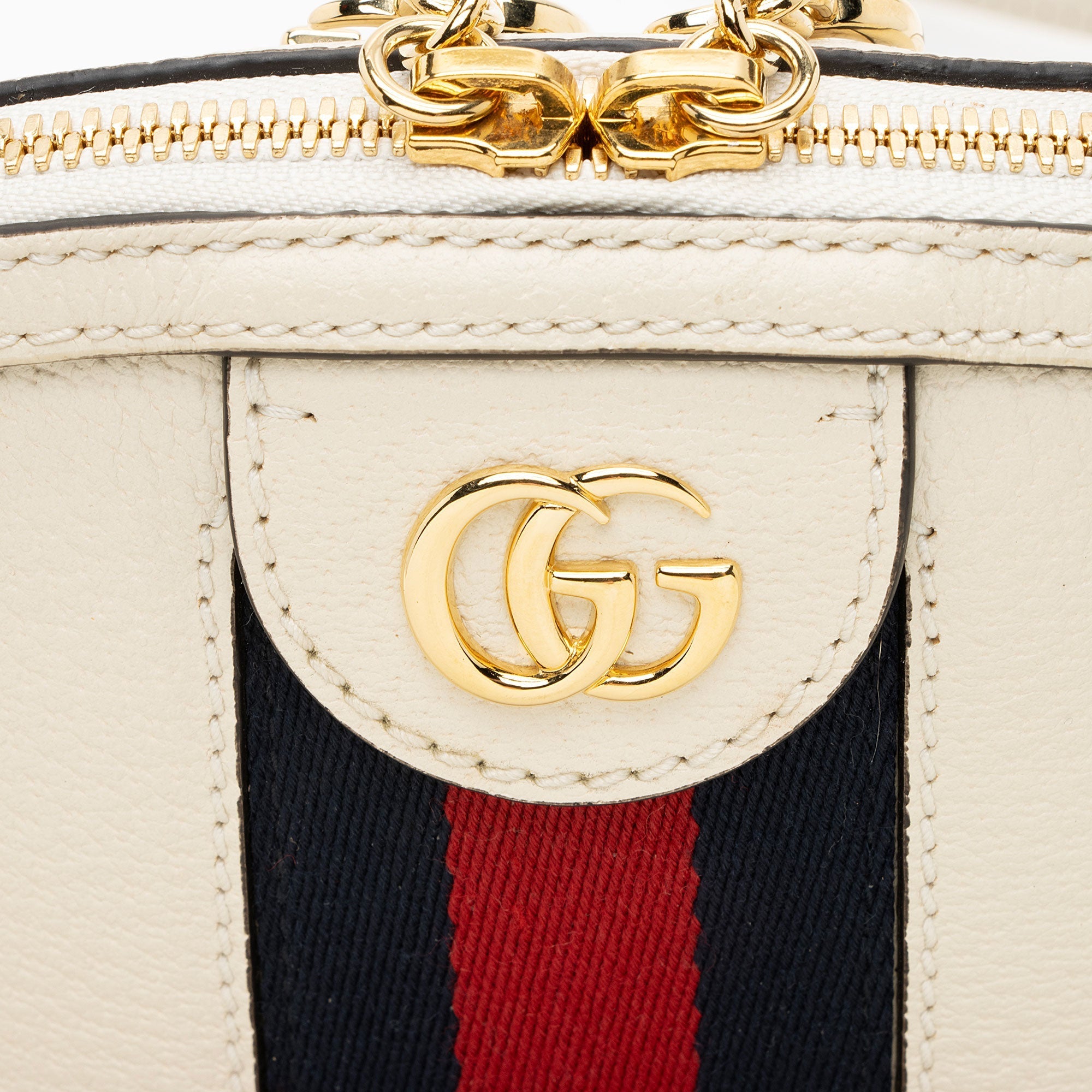 Gucci Leather Ophidia Dome Small Shoulder Bag