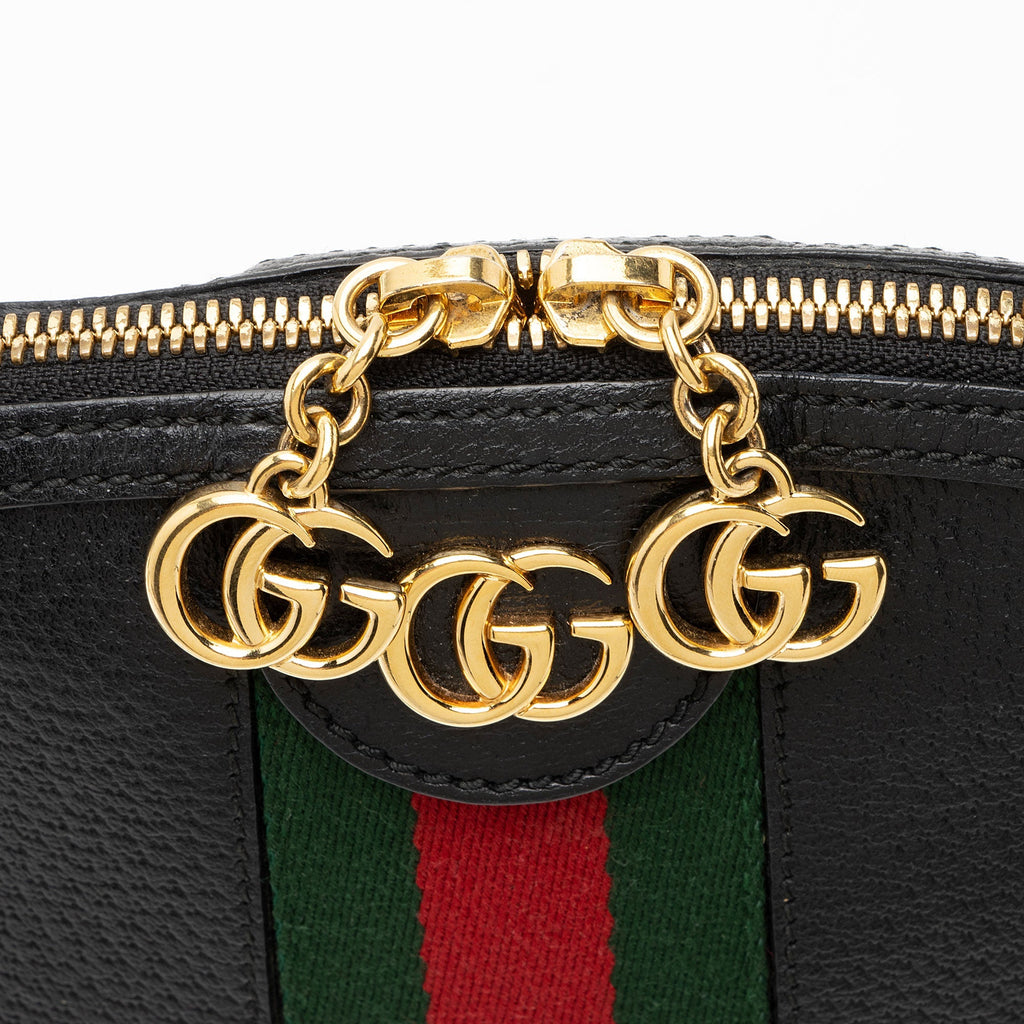 Gucci Leather Ophidia Dome Small Shoulder Bag