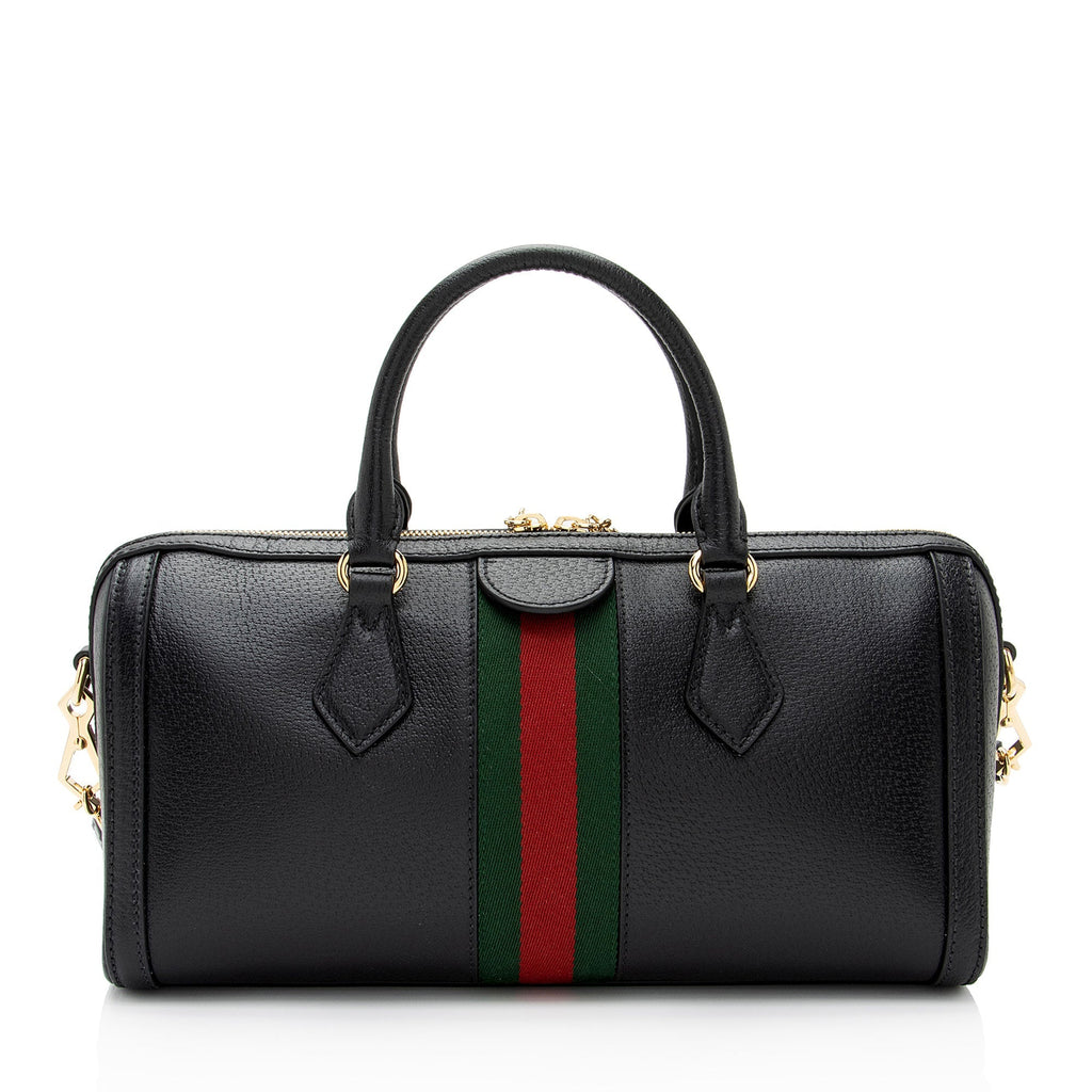 Gucci Leather Ophidia Medium Boston Bag (SHF-Cqcjoo)