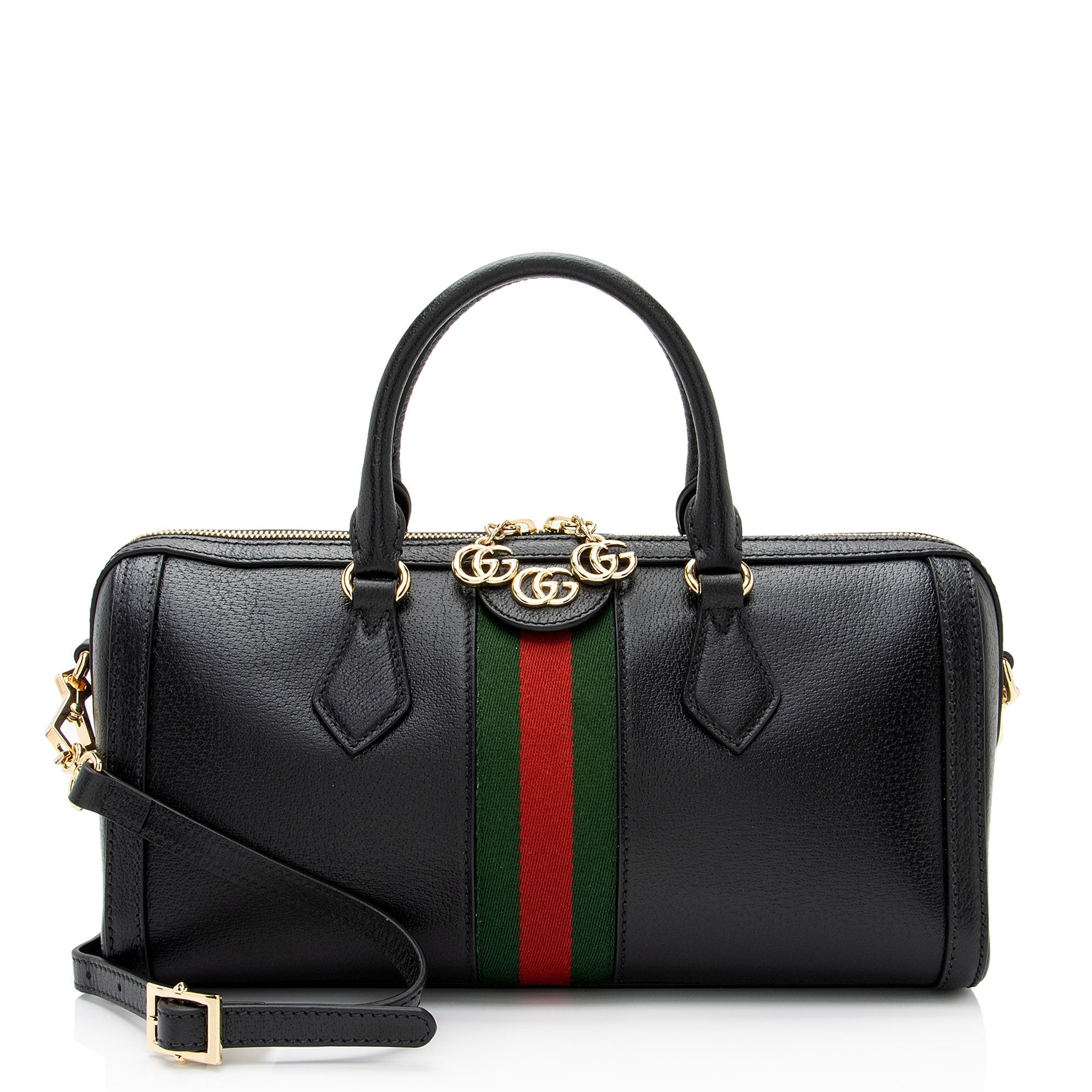 Gucci Leather Ophidia Medium Boston Bag (SHF-Cqcjoo)