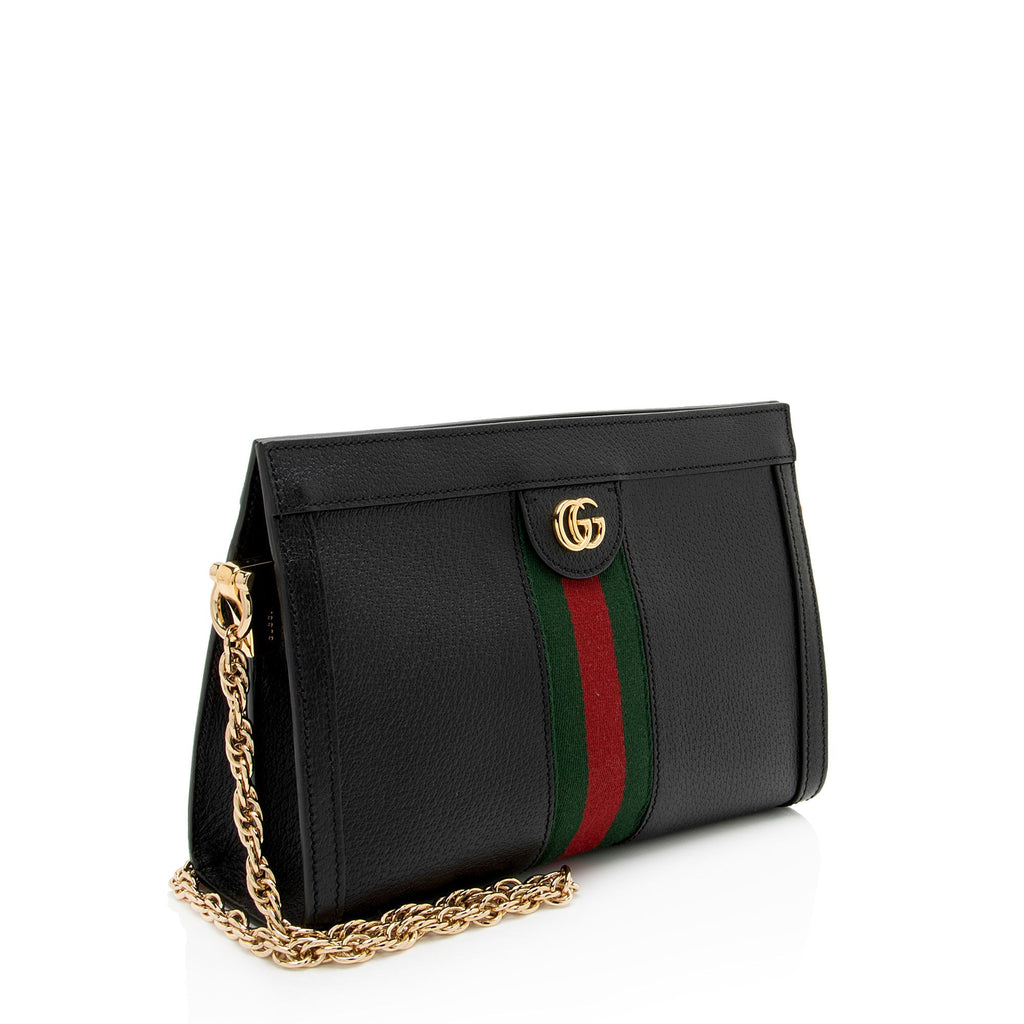 Gucci Leather Ophidia Medium Chain Shoulder Bag