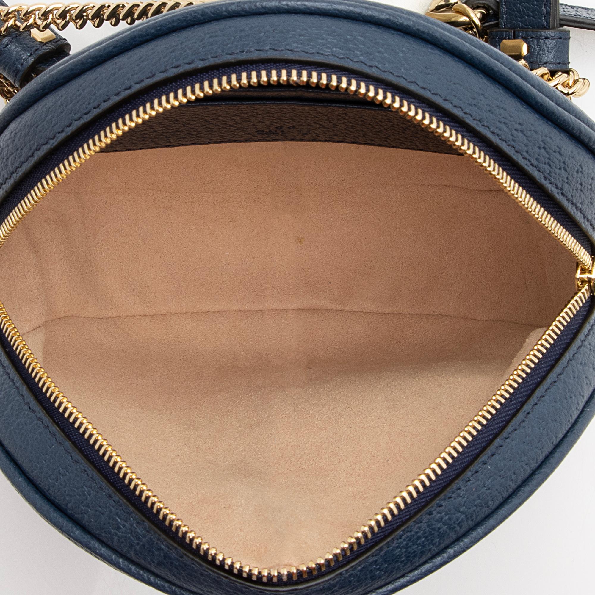 Gucci Leather Ophidia Round Mini Backpack (SHF-22424)