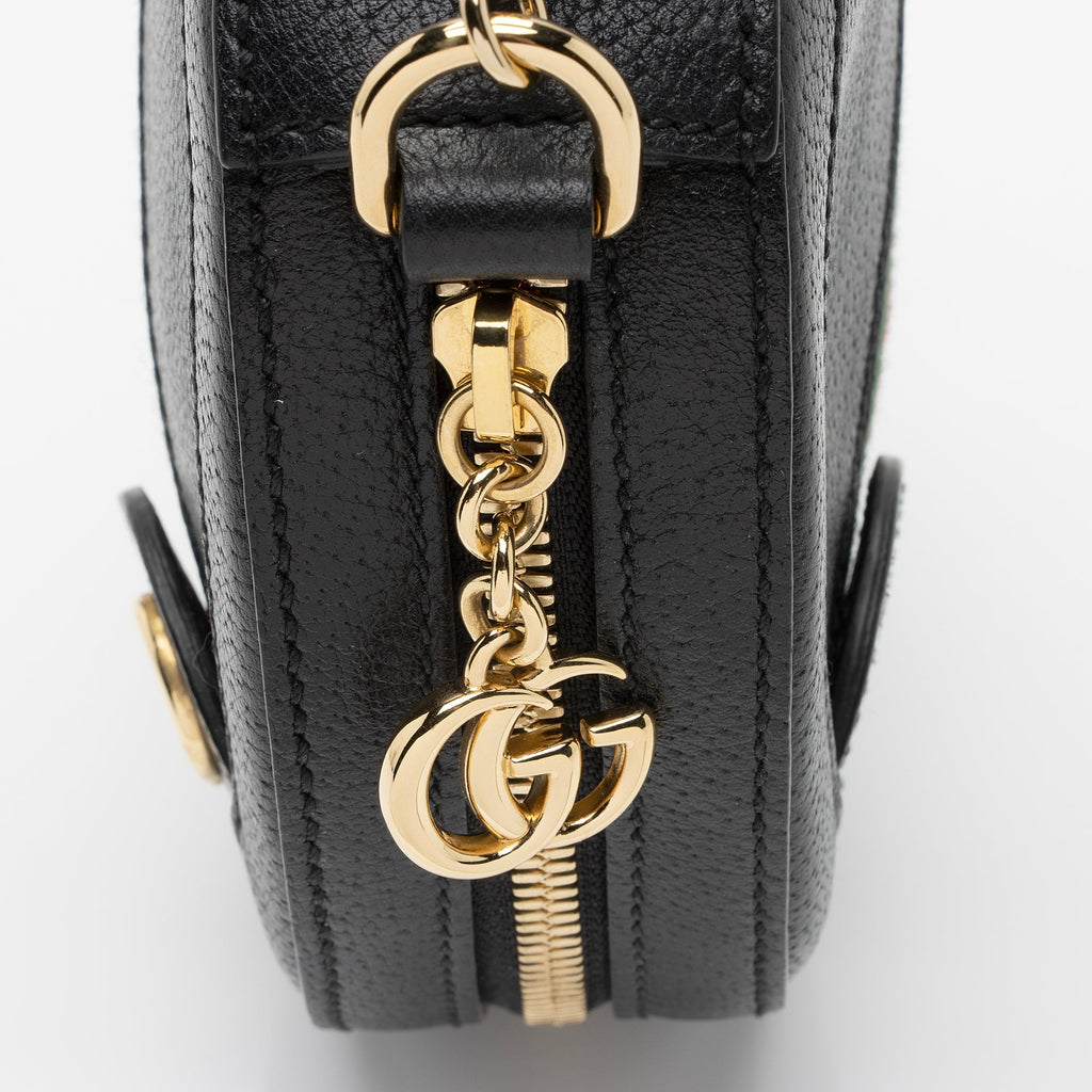 Gucci Leather Ophidia Round Mini Shoulder Bag (SHF-lSFNlA)