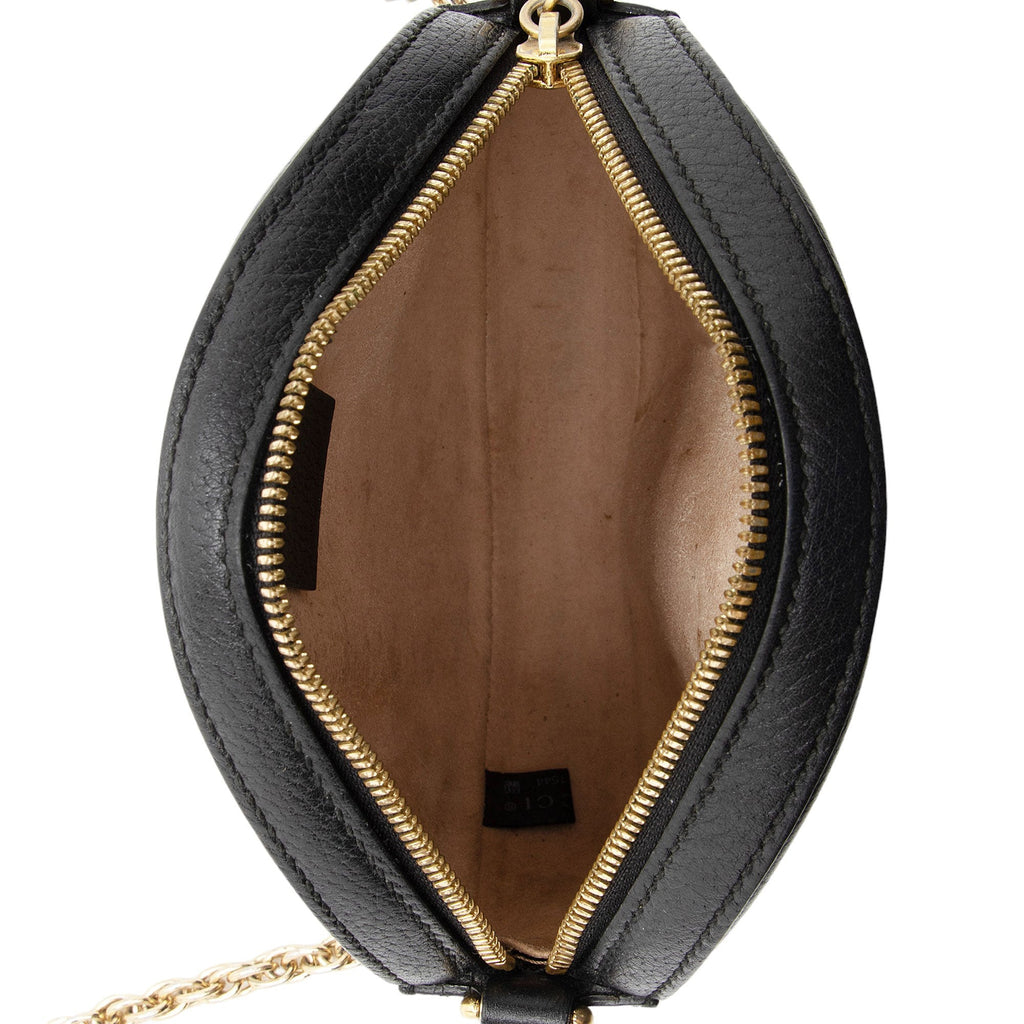 Gucci Leather Ophidia Round Mini Shoulder Bag (SHF-xLECaW)