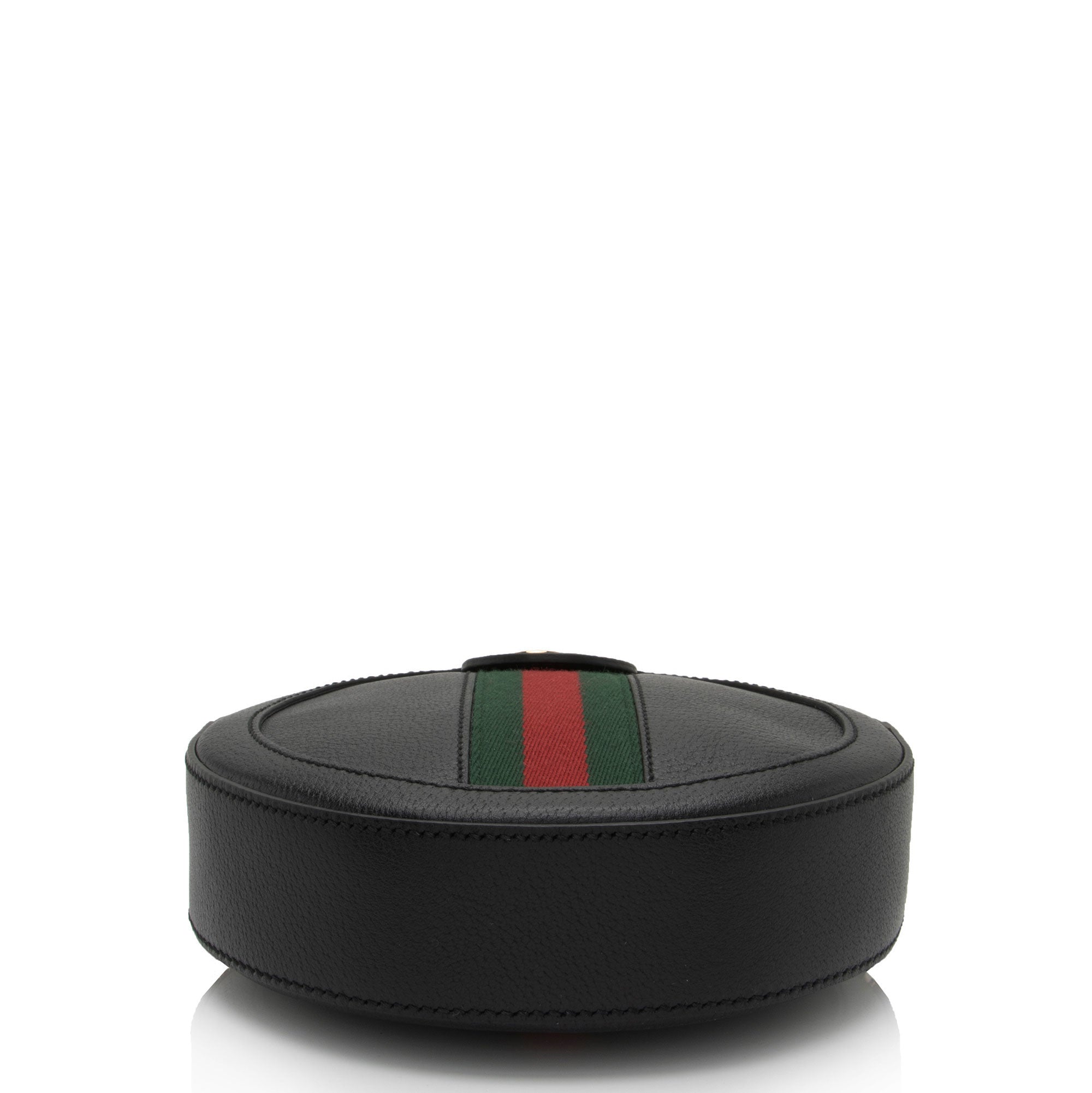 Gucci Leather Ophidia Round Mini Shoulder Bag (SHF-Kh7KgC)