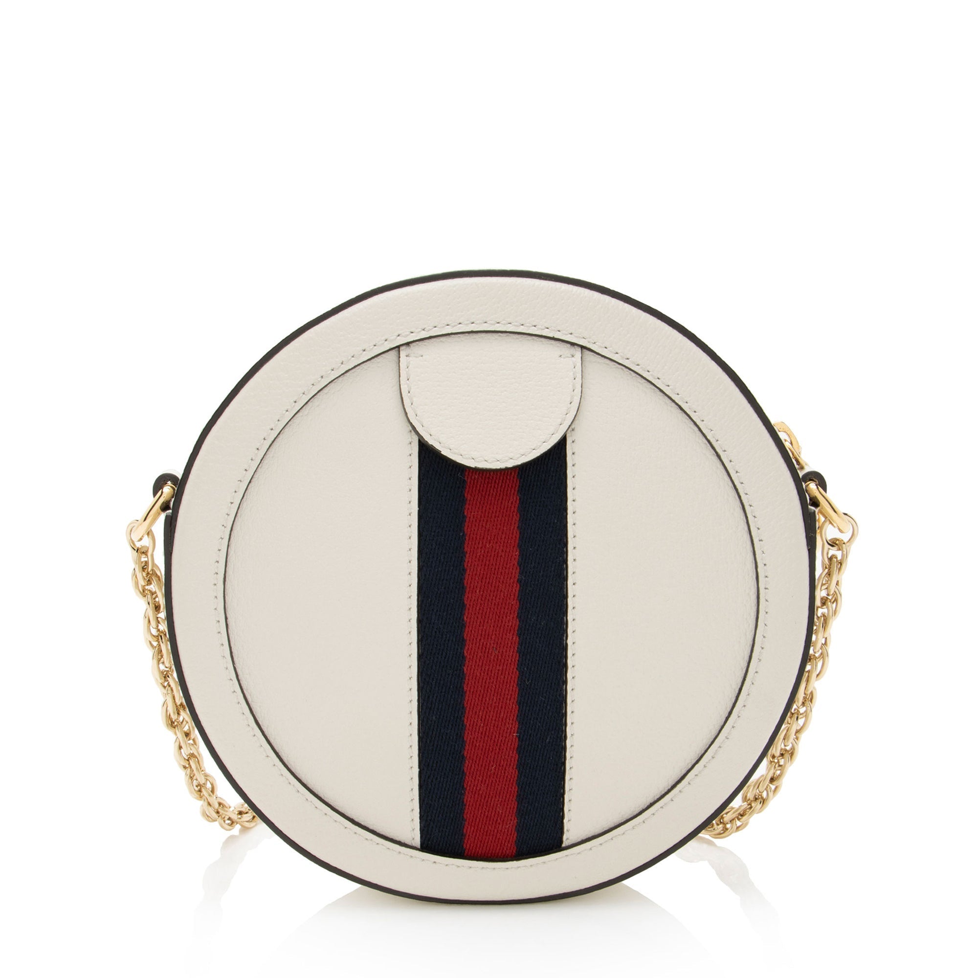 Gucci Leather Ophidia Round Mini Shoulder Bag