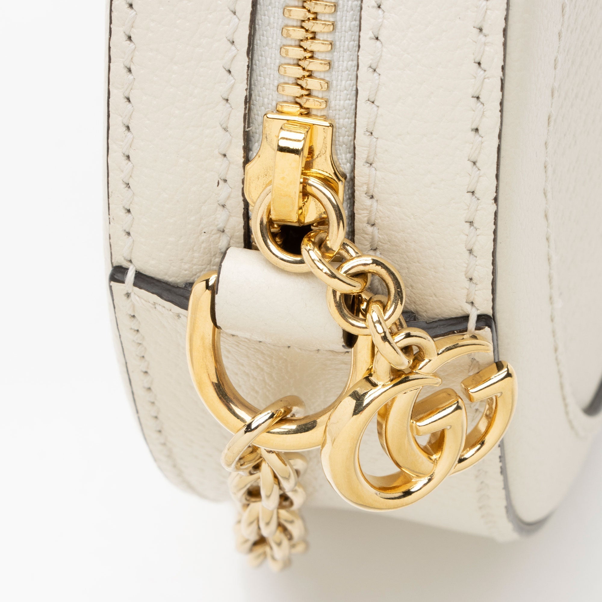 Gucci Leather Ophidia Round Mini Shoulder Bag